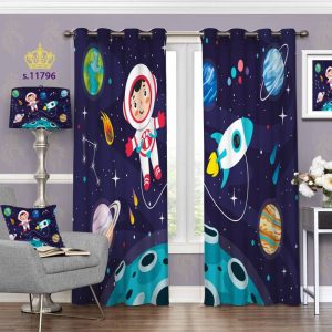 پرده تصویری طرح فضا نورد