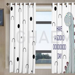 پرده تصویری طرح دایناسورD001