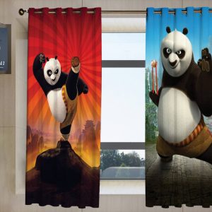 پرده تصویری طرح پاندا کونگ فو کار