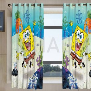 پرده تصویری طرح باب اسفنجیS002