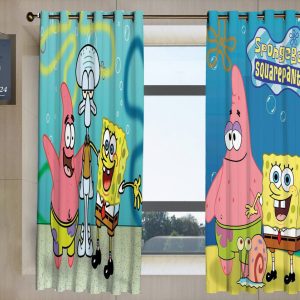 پرده تصویری طرح باب اسفنجیS001